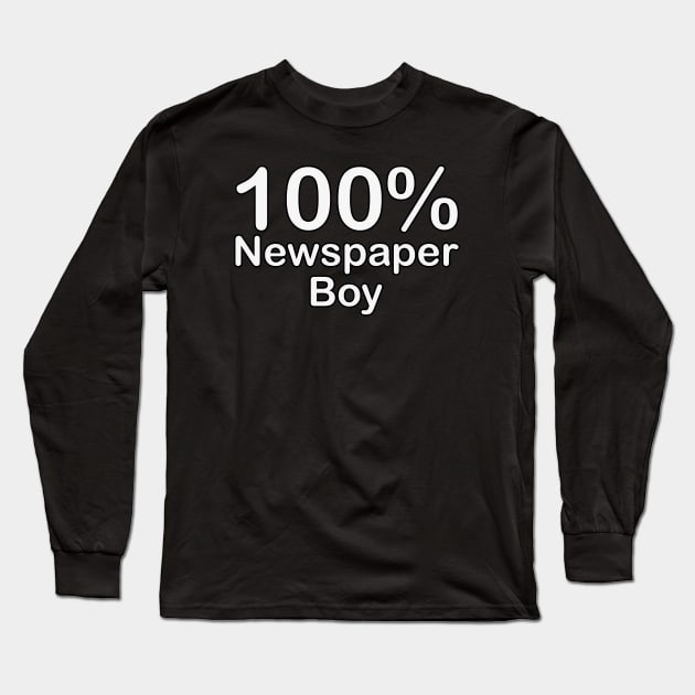 Newspaper Boy, mothers day gifts from son and daughter in law. Long Sleeve T-Shirt by BlackCricketdesign